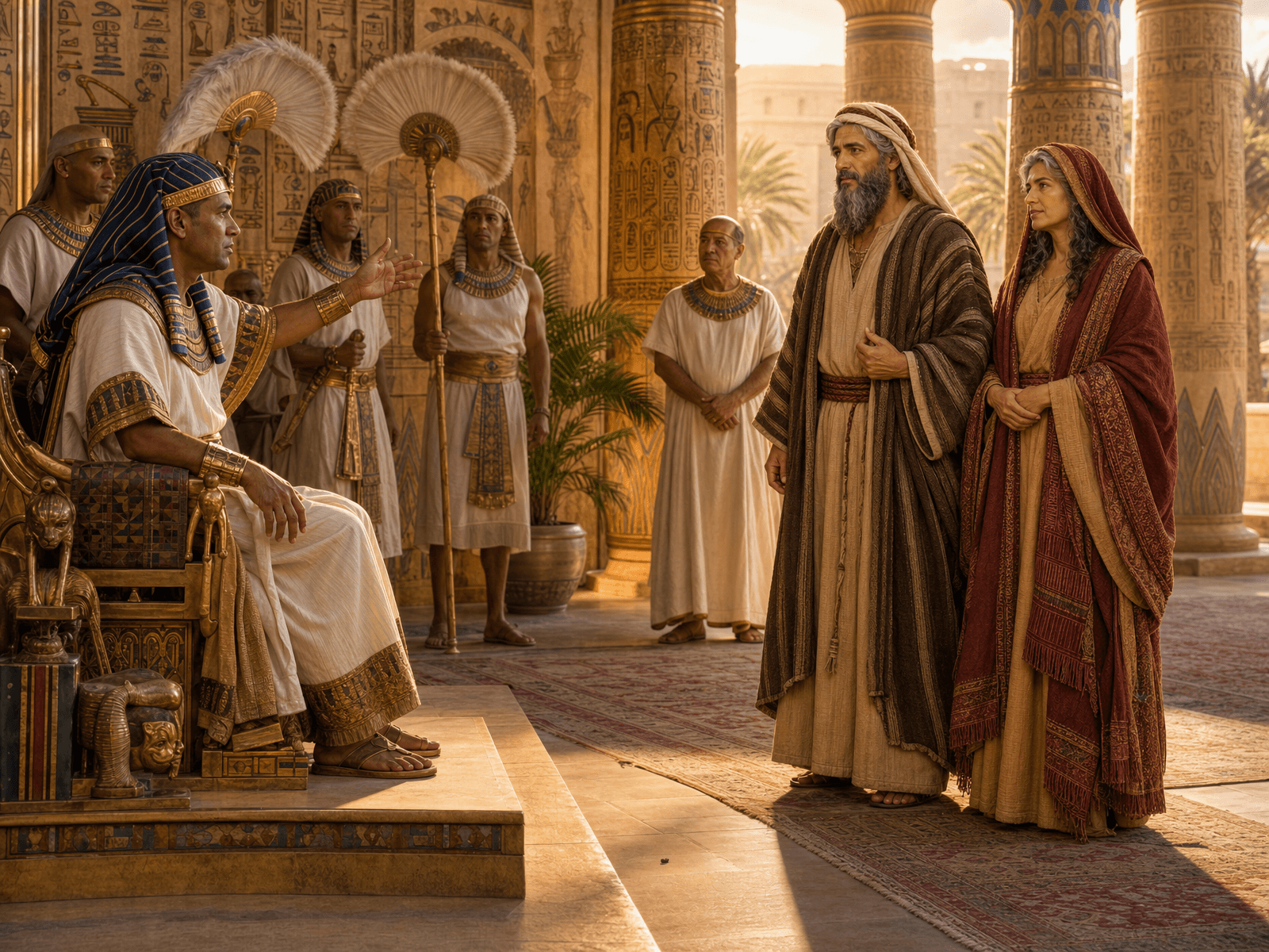 A painting from Abraham's story: Abram in Egypt