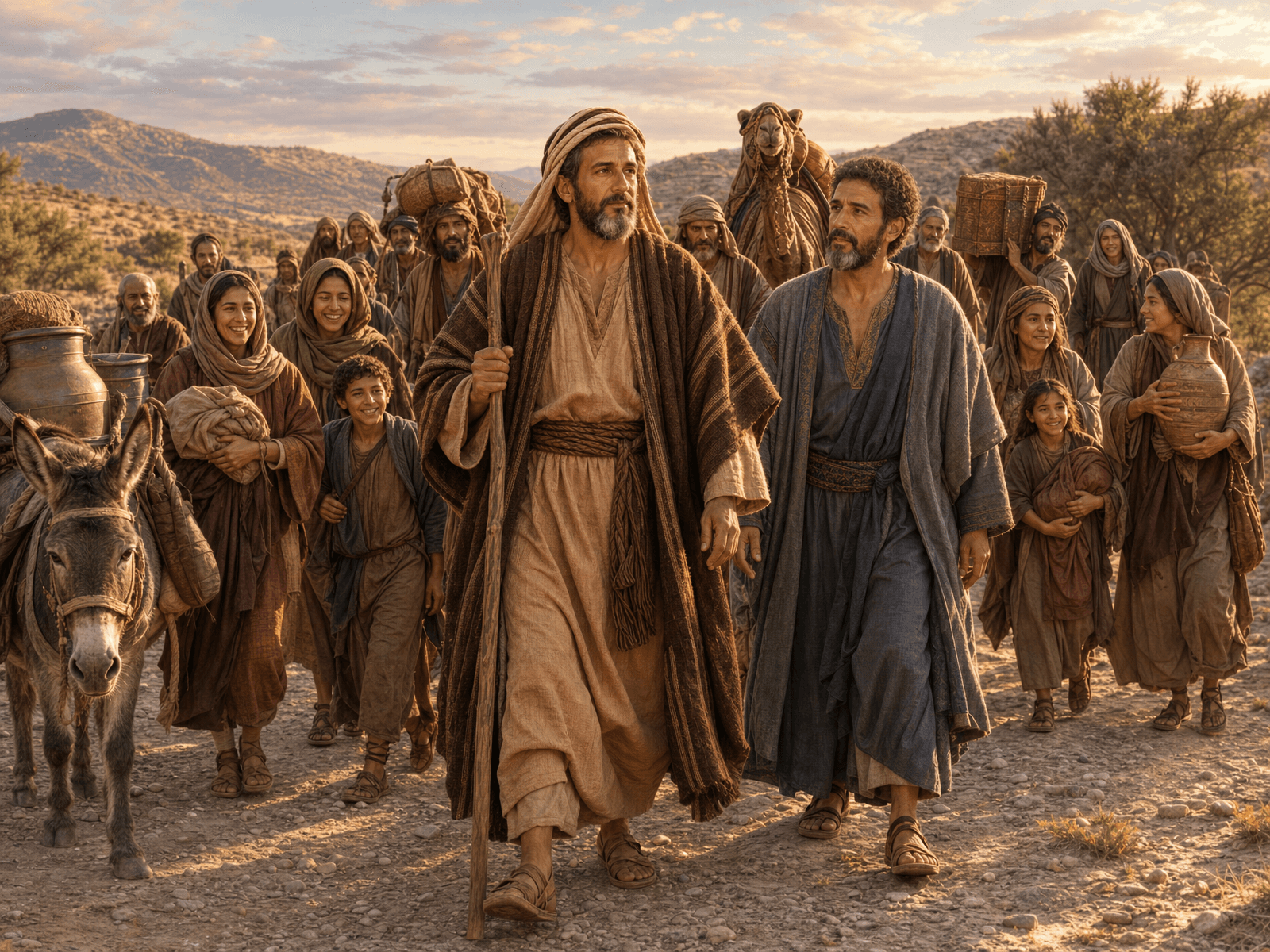 A painting from Abraham's story: Abram Rescues Lot