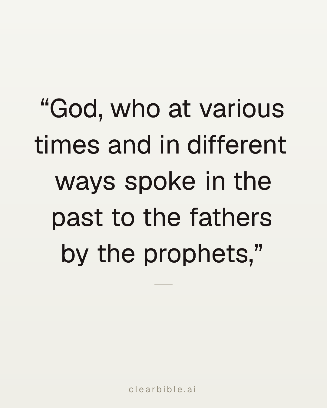 Hebrews 1:1 Meaning — Clear Explanation & Context